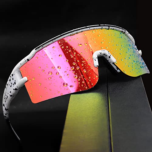 Fmy Polarized Sports Sunglasses For Men Women With 3 Interchangeable Lenses,Uv Protection Mtb Baseball Cycling Glasses #TOP1