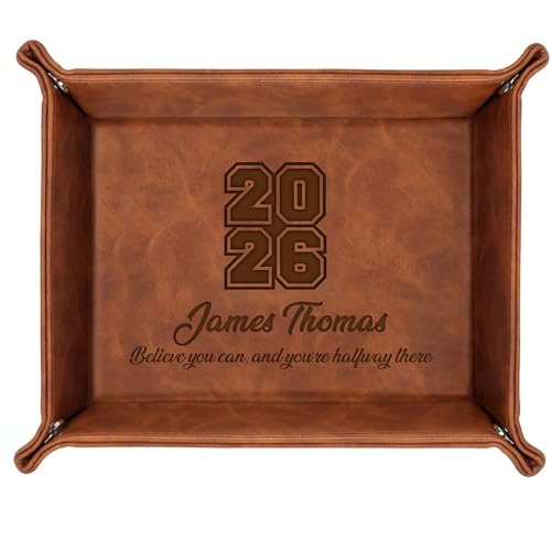 Personalized PU Leather Valet Tray Class of...