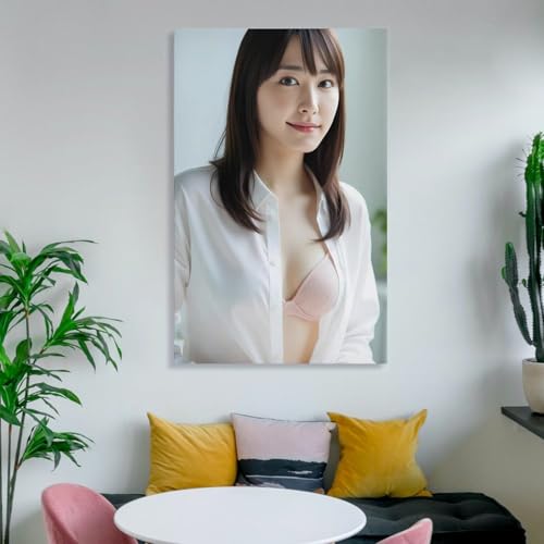 新垣結衣 グッズ 写真集 ポスター (60) 印刷 キャンバス ウォール 画像 芸術 壁飾り 壁の絵 け ソファの背景08x12inch(20x30cm) [5]