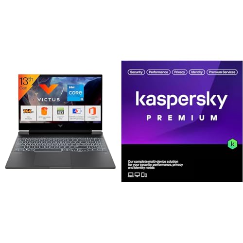 Image of HP Victus, 13th Gen Intel Core i5-13420H, RTX 2050, Upgrade(Upto 32GB) 16GB DDR4, 512GB SSD, FHD, 144Hz, IPS, 300 n + Kaspersky Premium 1 Device 1 Year (Physical Pack)
