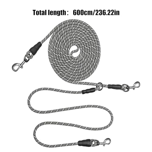 Cable de amarre para perros de 6 metros para caminar y acampar en exteriores 6