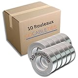UTILISATION FACILE : il suffit de couper le ruban adhésif à la taille souhaitée et de décoller le film de protection pour pouvoir l'appliquer. Ce long rouleau offre un excellent rapport qualité-prix et se range facilement pour que vous puissiez l'utiliser selon vos besoins.