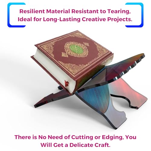 Image of Oytra Resin Art Mould Big Book Stand Holder DIY Multipurpose Silicone Mold Craft Materials for Beginners Professionals Artists Book Readers Hobbyists Casting Molding Set (2 Pcs)