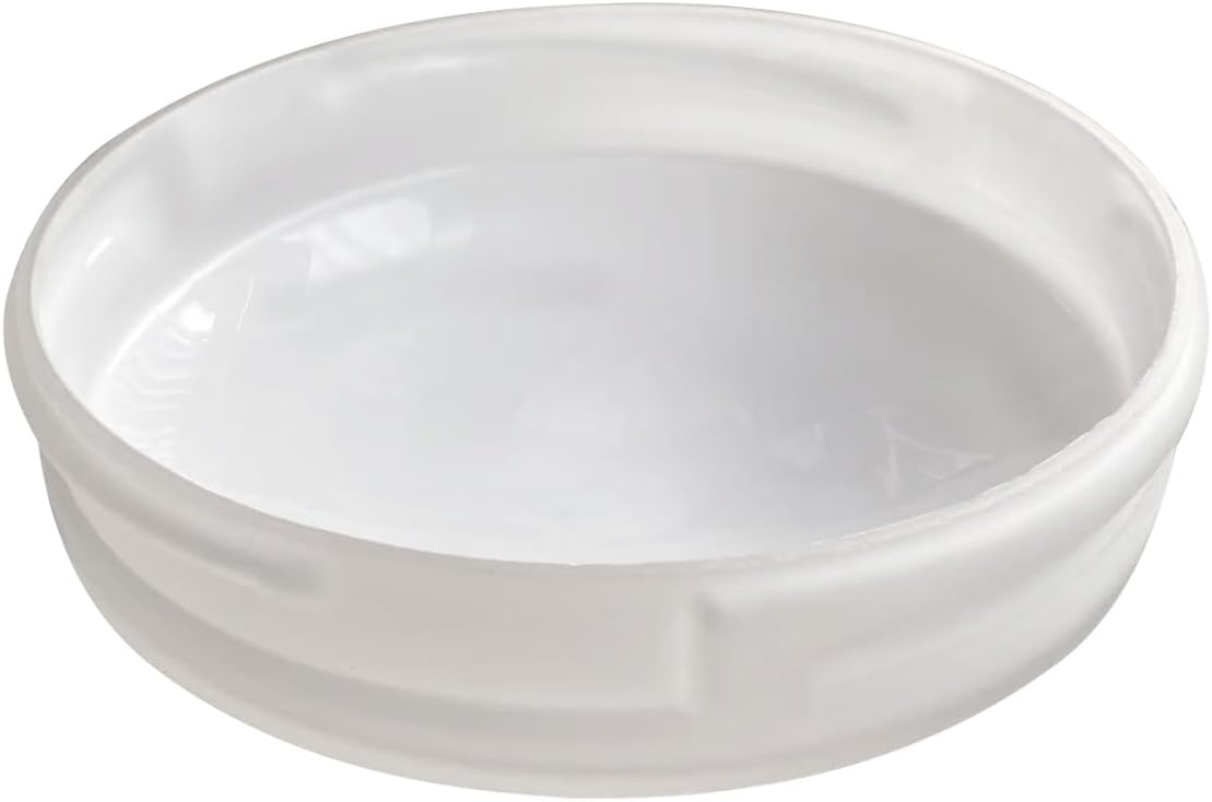 6 Inches Ceiling fan Glass Replacement, Lighting Fixture Glass Replacement, 6 1/8 Inch Fitter, White, Frost Dome