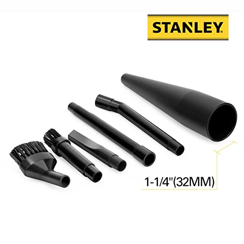 Image of Stanley 13-1584 Micro Cleaning Kit Vacuum Attachments for Wet /Dry Vacuum 1-1 /4 inch Hose, 6 Pack