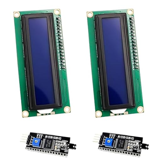 ARCELI 2 Piezas 16x2 LCD módulo Pantalla con Interfaz I2C 2x16 Caracteres DC 5V Compatible con Arduino y Raspberry Pi, Fondo Azul y Caracteres Blancos | Ya disponible en tu tienda friki favorita! En mundofriki.es! ARCELI 2 Piezas 16x2 LCD módulo Pantalla con Interfaz I2C 2x16 Caracteres DC 5V Compatible con Arduino y Raspberry Pi, Fondo Azul y Caracteres Blancos | Ya disponible en tu tienda friki favorita! En mundofriki.es!