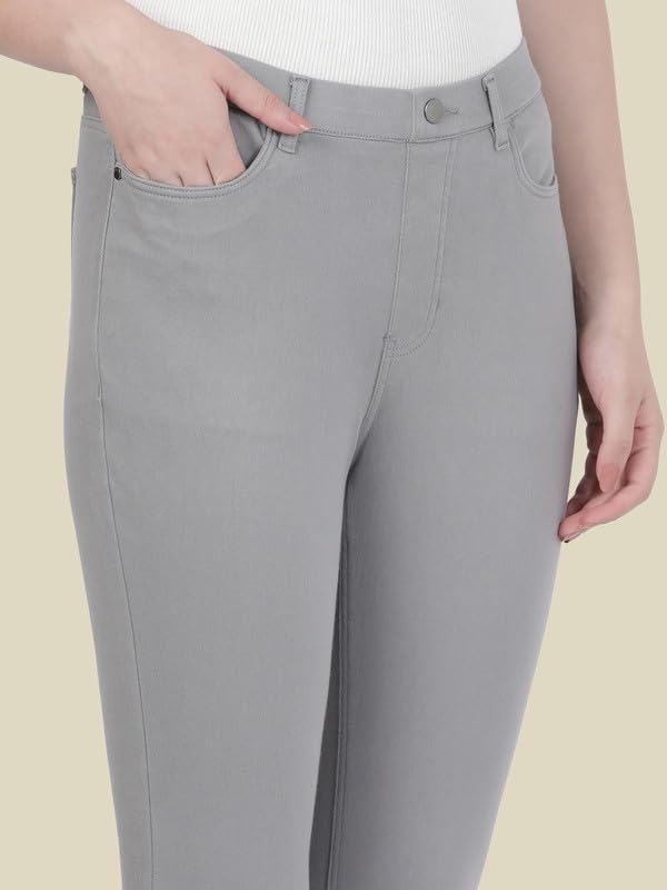 Image of GO COLORS Women Mid Rise Premium Straight Jeans