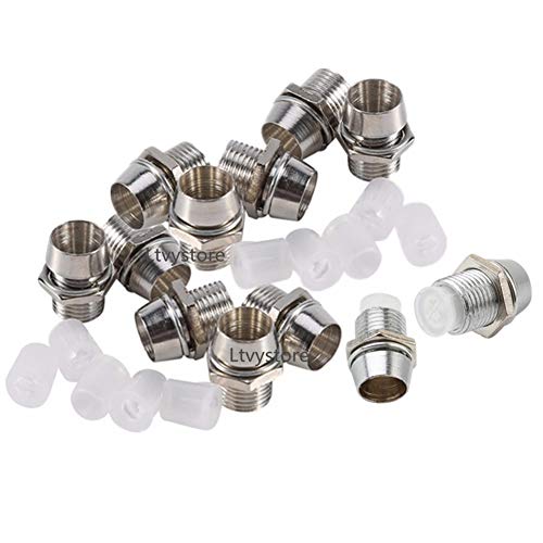 Ltvystore 30Pcs 5Mm 12V Red Led Pre Wired Lamp Light Bulb Prewired Emitting Diode & 30Pcs Metal 5Mm Led Clip Holder Panel Mount & 10Pcs 9V Battery Holder Clip Snap On Connector Cable #TOP5