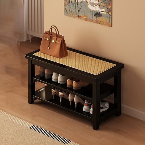 Banc à chaussures en bois pour créer une atmosphère douce chez vous