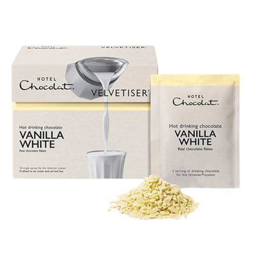 White Hot Chocolate with Vanilla – Gourmet Drinking Chocolate Mix, Creamy Real Cocoa Butter, Rich & Smooth European-Style Hot Chocolate – Hotel Chocolat