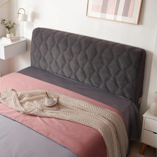 Genérico Funda para Cabecera De Cama Completa Funda Elástica para Cabecera De Cama, Tela Suave Y Aterciopelada Cubierta Protectora Antipolvo para Cabeceras Tapizadas Y Acolchadas,A,170cm