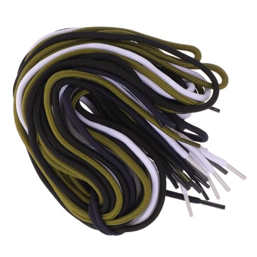 UKCOCO 10 pares Cordones Redondos para Botas y Zapatillas Deportivas Resistentes Reemplazo Durable y Cómodo