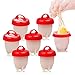 Produktbild Love77 Eierkocher Silikon, Eierkochern Ohne Schale Easy Eggs, Tolle Handhabung, Leichtzureinigen, 7 Stück Maker Egg Cooker BPA Frei Antihaft Eier Pochier Schnelle