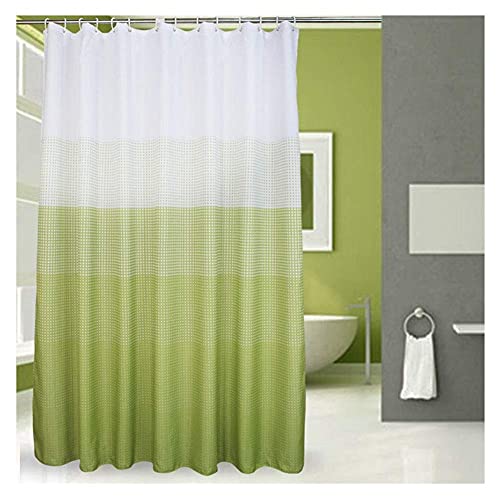 Rideau de douche style européen en polyester imperméable avec crochets de bain - 2