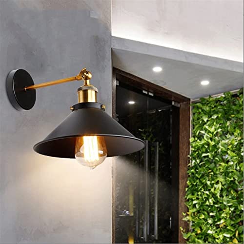 Lámpara de pared industrial con brazo plegable ajustable de bronce 2