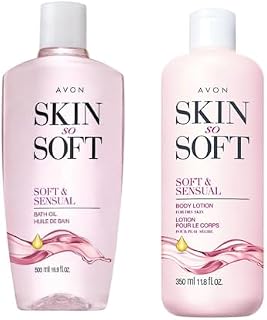 Skin So Soft - Soft & Sensual Bundle - Bath Oil 16.9 oz and Body lotion 11 oz