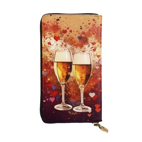 Grand porte-cartes de crédit portefeuille en cuir avec support de téléphone