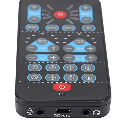 Goshyda Cambia Voce, Mini Cambia Voce Portatile Portatile 8 Effetti Sonori Cambia Scheda Audio Supporta Abbellimento Multi Lingue, 8 Effetti Sonori, Adatto per Telefoni Cellulari, Computer