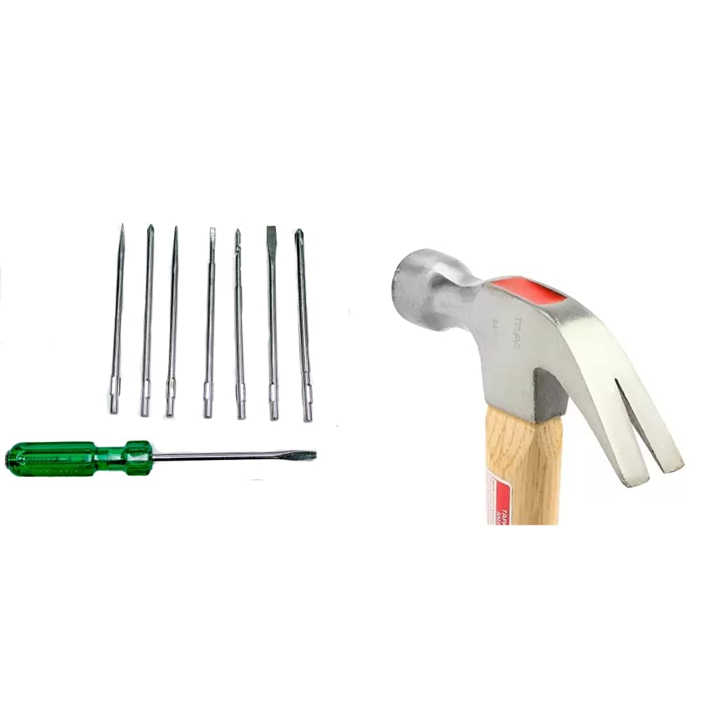 See full amazon price history chart for Taparia 831 Screw Driver Set with Neon Bulb & Taparia CLH 450 Claw Hammer with Handle Taparia 831 Screw Driver Set with Neon Bulb & Taparia CLH 450 Claw Hammer with Handle (B09HNJBN8K) Amazon Price History, Amazon Price Tracker