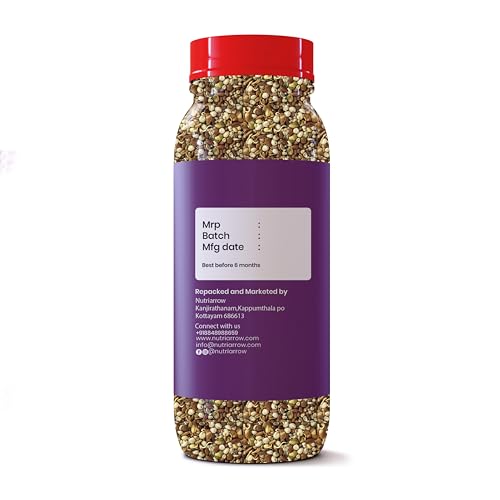 Image of Nutriarrow Sprouted Millet Kanji Mix 800g | | Diabetic Millets Kanji Mix for Adult | Pearl /Bajra /Kambu | Sprouted Horse Gram | Green Gram | fenugreek | Jowar | Sorghum | Chama Rice | Njavara Rice | High Protein & Fiber | Healthy Millet Blend for Dinner & Breakfast | Highly Nutritious