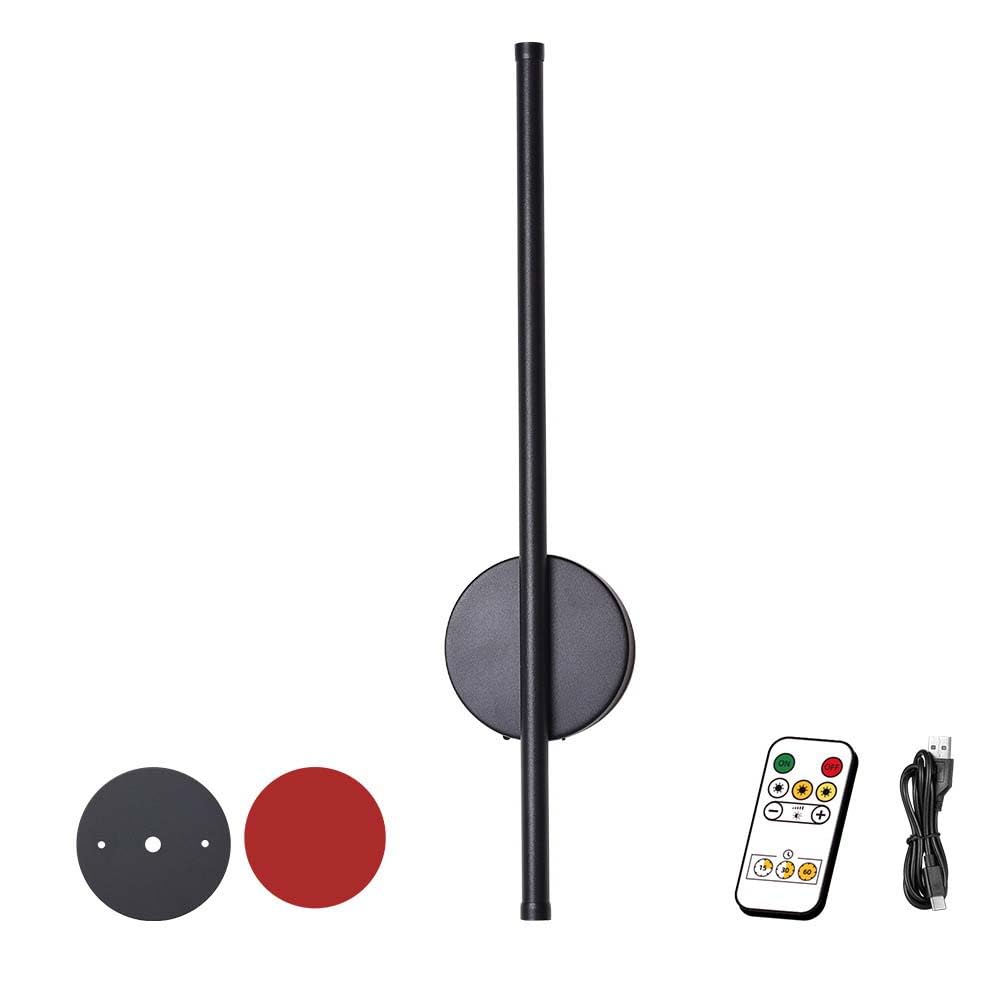 Applique da Interno a LED Senza Collegamento alla Rete elettrica, Lampada Ricaricabile a Striscia Lunga con Telecomando, dimmerabile, Illuminazione Wireless USB per Camera da Letto