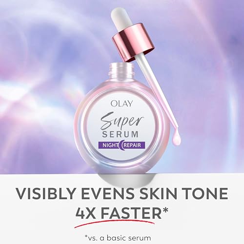 Olay Super Serum Night Repair, Fragrance-Free - Niacinamide, Peptide, Salicylic & Lactic Acid, Glycerin ​- 5-in-1 Skin Care Benefits - Hydrating, Evens Tone, Reduces Dark Spots, Anti-Aging, 1.0 Oz - image 8