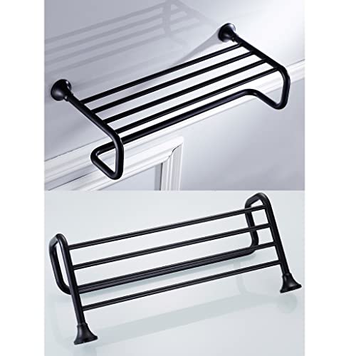 Racks de serviettes muraux en laiton rétro de salle de bain