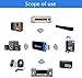 Szyafei USB Bluetooth Receiver Adapter Wireless Audio Adapter 3.5mm Car Kit Music Receiver, Suitable for Home/Car Stereo Systems, Portable Speakers (Aux in), with 3.5mm Cable (Black)
