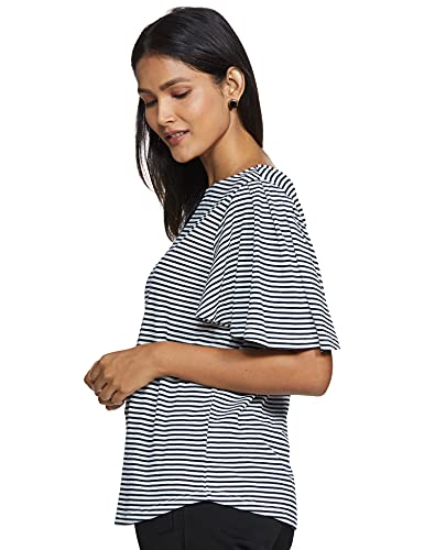 Image of Max Women Women Textured Knitted Ruched Sleeves Top