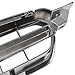 HECASA Front Grille Compatible with 2004-2007 Subaru Legacy Bumper Grill Silvery+Black Replacement for 91121AG12B SU1200129 91121AG010
