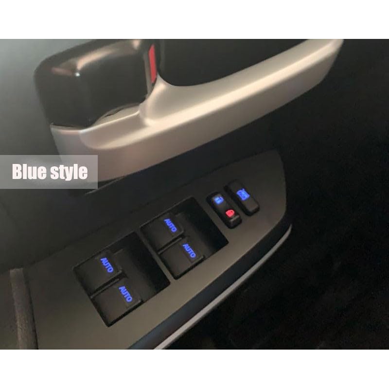 for Toyota Tundra 2007-2021 Blue Driver Side LED Power Window Switch Auto Down/Up 1pcs Car Accessories (Not fit for Double auto, 1794, Limited, Platinum)