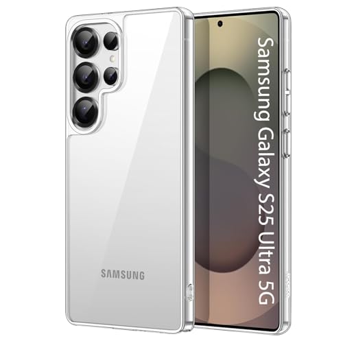 Image of KACA Clear Back Cover Case for Samsung Galaxy S25 Ultra 5G |Case for Samsung Galaxy S25 Ultra 5G|Shockproof Bumper TPU Protective Design| Samsung S25 Ultra 5G Back Cover- Transparent
