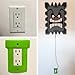 Mario Warp Pipe Single Light Switch Wall Plate Cover - Handmade Video Game Room Decor Geek Gamer Bedroom Living Room (Green Glow in the Dark - GFCI Single Rocker Cover 1-Gang Duplex)