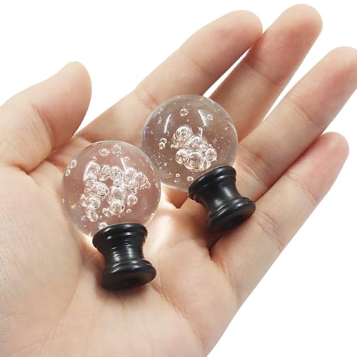Decoración superior de lámpara con remates de cristal refinados 5