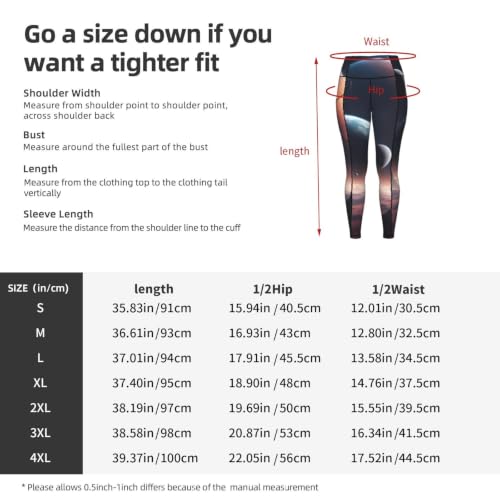Leggings con estampado de planeta espacial cómodos y sin transparencias para ejercicio 5