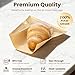 100Pcs Cookie Bags with Seal, Premium Cookie Packaging Bag with Clear Window, Heat Seal Bakery Bags for Baked Goods, Cake Slice, Donut, Pastry and Treat by SFIUYLB