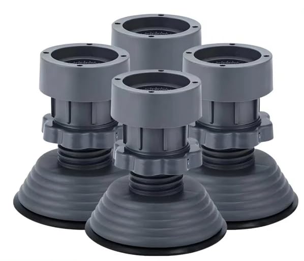 Adjustable Washing Machine Feet, Grey, Anti-Vibration Pads, Set of 4, Universal Appliance Levelling Feet-image-49