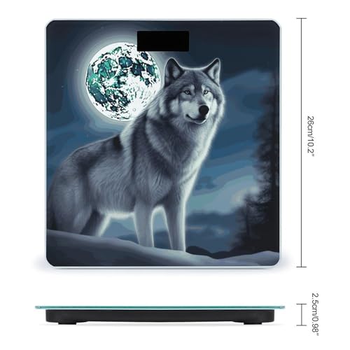 Báscula digital VstaDank con pantalla LCD para baño miniatura 2