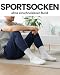 sockenkauf24 10 Paar Sportsocken Herren Weiß 43-46 Tennissocken Atmungsaktive Baumwolle Crew Socken