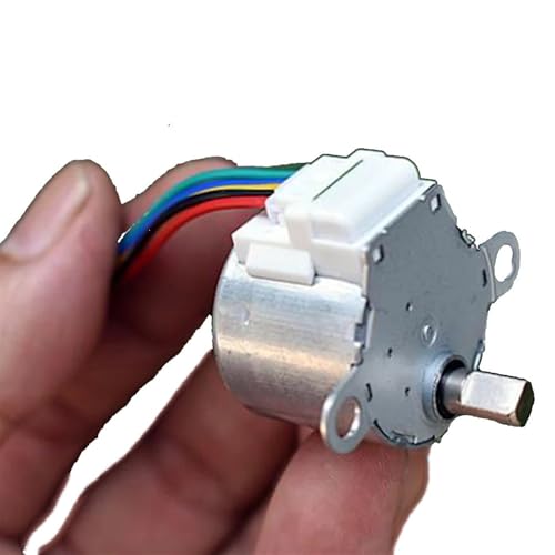 WUDOLI Aire acondicionado de 12 V CC con barrido de viento, 4 fases, 5 cables, 25 x 19 mm, micromotor paso a paso, válvula de agua, motor de monitor inteligente Herramientas
