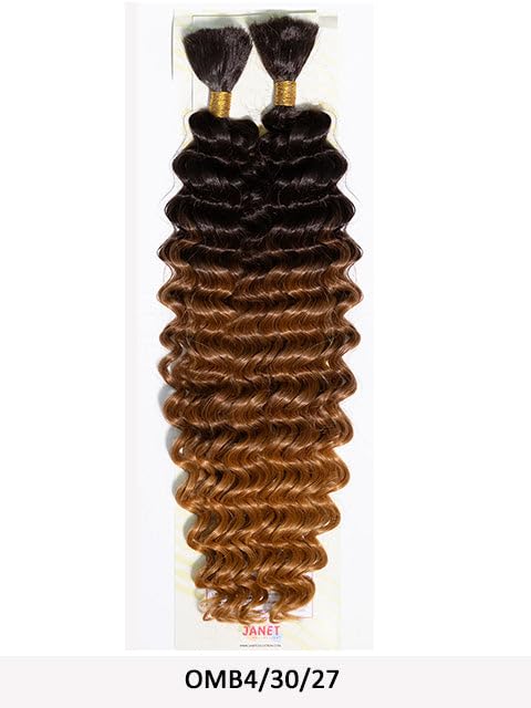 Janet Collection Human Hair Quality Premium Fiber Encore Lavie New Deep Bulk 18" (3PC4/27/30)