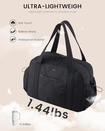 Sac de voyage LOVEVOOK noir 2 Pcs grand volume avec compartiments étanches