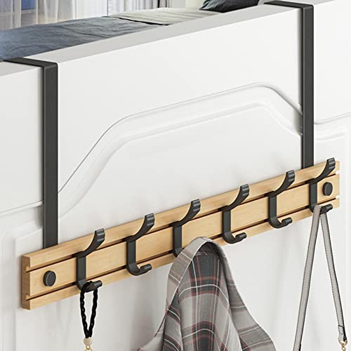 Perchero de aluminio resistente para colgar sobre la puerta, organizador de toallas, perchero para sala de estar, dormitorio, baño