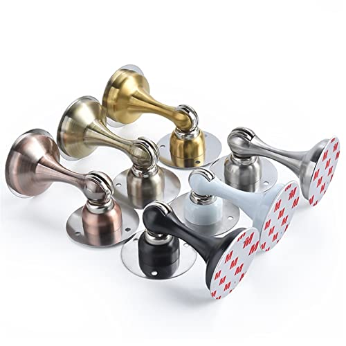 Tope de puerta magnético de acero inoxidable en acabado blanco 3