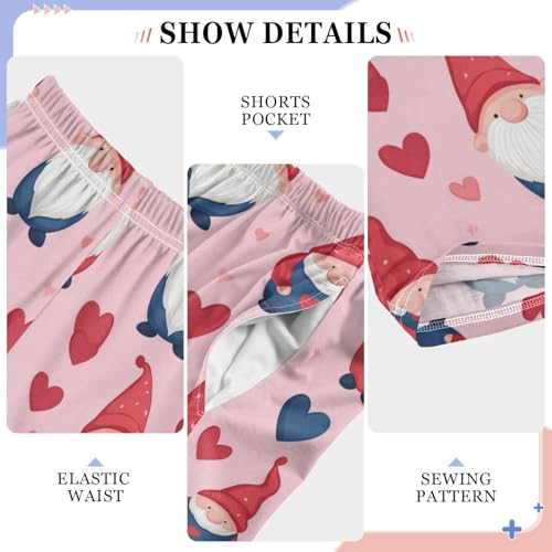 Pajama Bottoms, Pajamas Pant Gnomes Lounge Wear Casual Cartoon Pink Sleep Long Pants Soft Pjs Sleepwear4