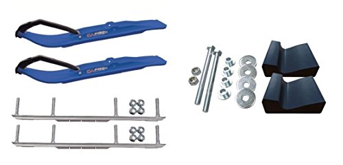 C&A Pro Blue XT Snowmobile Skis w/ 6