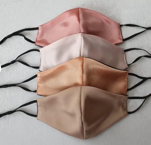 silk-satin face mask, soft elastic face mask for women and men,girls