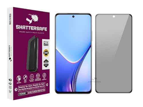 Image of Anti-Spy Privacy Tempered Glass Compatible For Realme 11X 5G / 12 5G / 12x 5G / 13 5G / 14x 5G / C65 5G / C67 5G / C75 5G / P3x 5G [Pack of 1]. Easy Installation Kit.