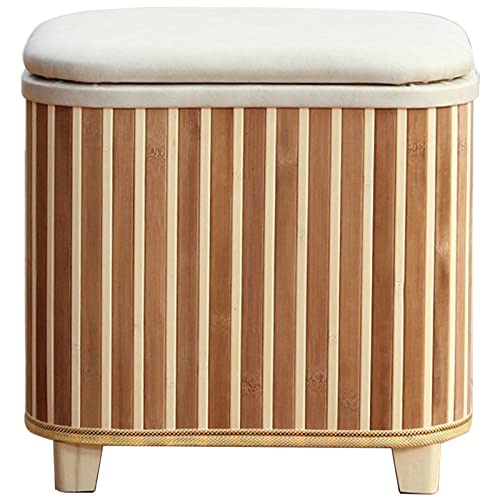 Repose-Pieds Ottoman avec Doublure Lavable pour Nettoyage Facile et Rapide