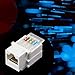 Antrader RJ45 Cat5e Tool-Less Keystone Jack Connector Adapter, Keystone Module Connector, for Internet Network Ethernet LAN Cable, with Color Coded Wiring Schema Snap in Stand, 10-Pack